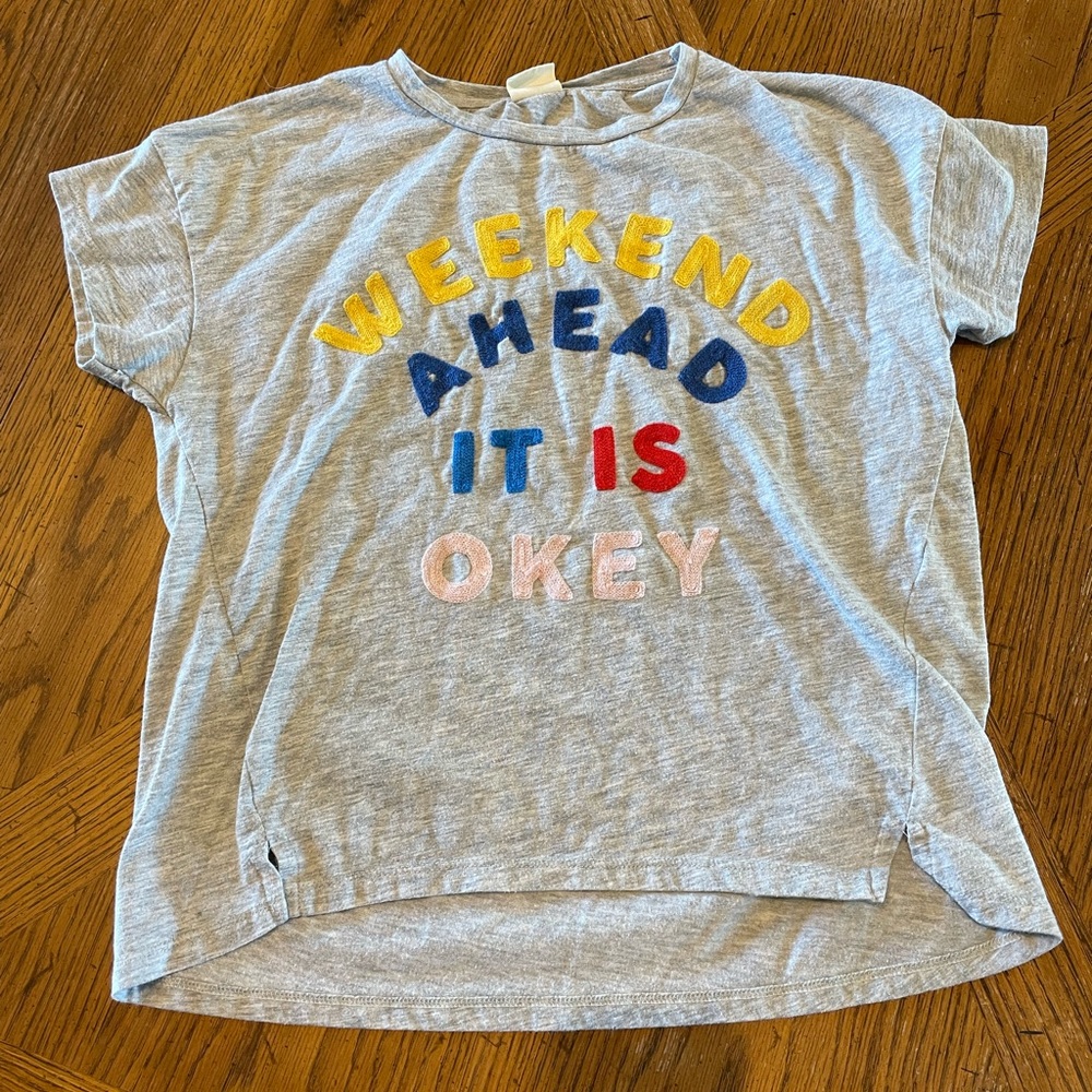 Zara Girls Weekend Ahead t-shirt, size 10 cm 140